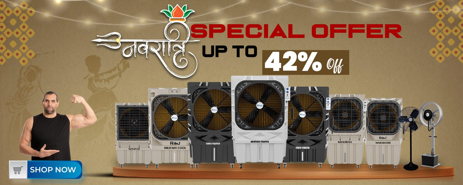 Shop Raj Cooling Banner